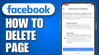 How To Delete a Facebook Page Created By Me (2024)