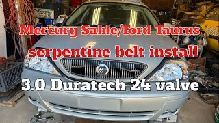 Mercury Sable/Ford Taurus 3.0 24 valve serpentine belt install