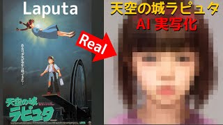 ラピュタをAIで実写化 Laputa:Castle in the sky in real Life
