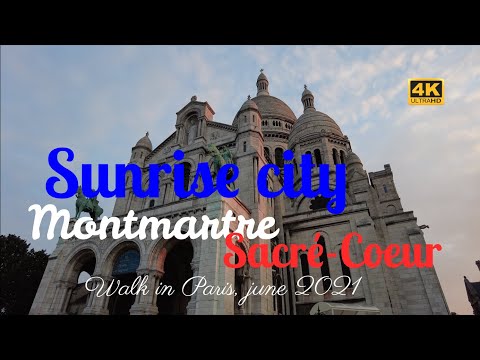 🇫🇷 Paris sunrise, Montmartre Sacré-Coeur, Paris 18th district - june2021