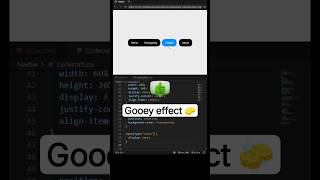 😎 Modern Tab bar Animation with gooey effect using HTML CSS 🔥 #coding #shorts