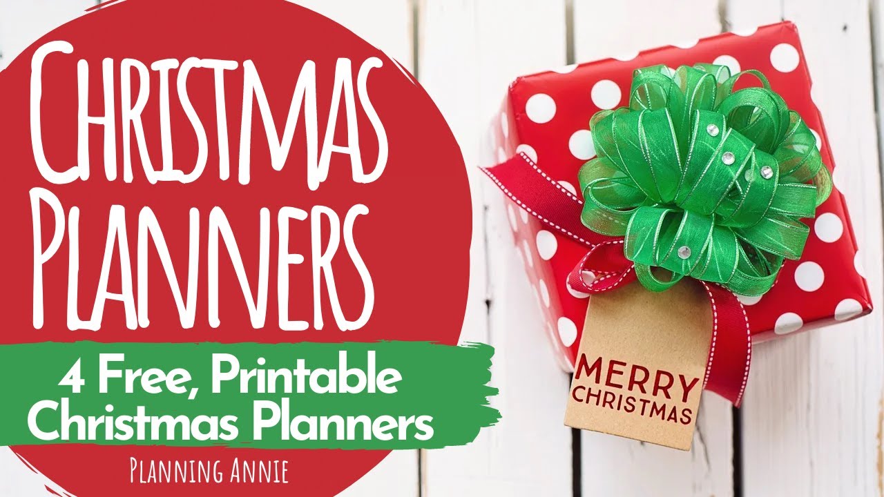 Free Printable Holiday Planners