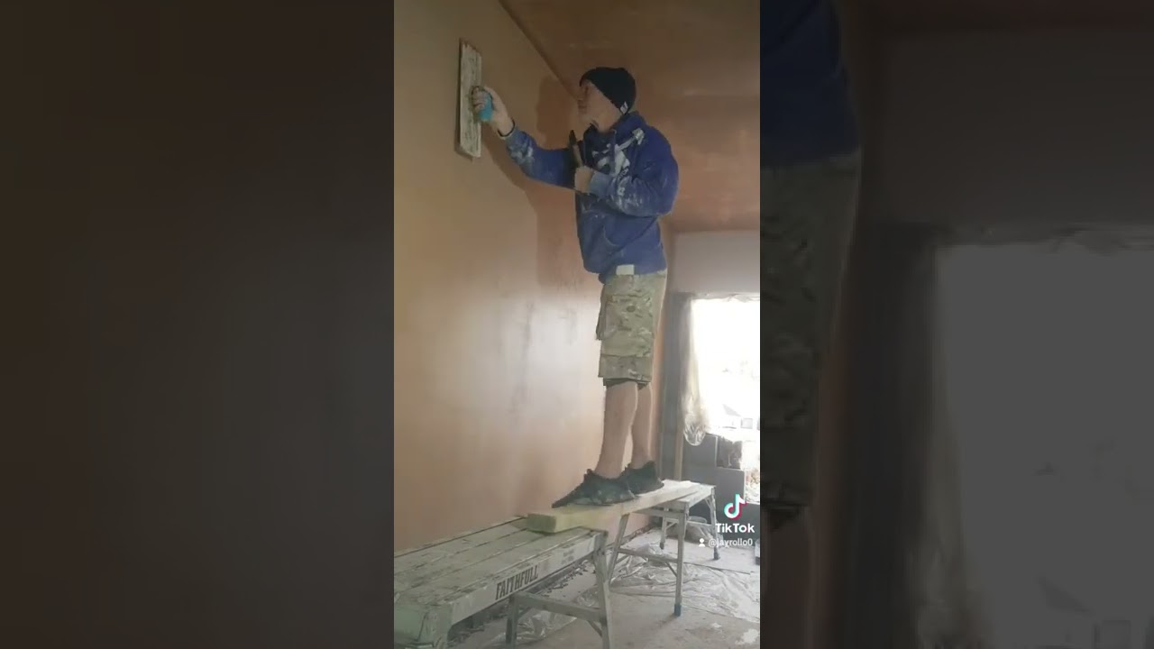 plaster timelapse, wall and ceiling