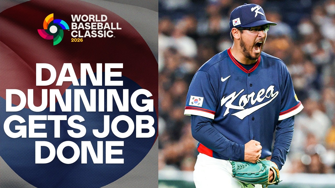 Dane Dunning and Team Korea get out of 7th inning jam during the 2026 World Baseball Classic 🇰🇷