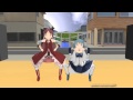 [MMD] Kyoko and Sayaka eat an entire antique ...