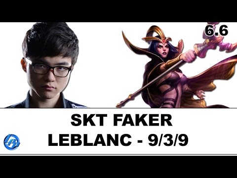 SKT Faker - LeBlanc vs Zed - Kr Ranked