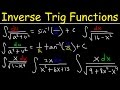 Integration Into Inverse Trigonometric Functions Using Substitution