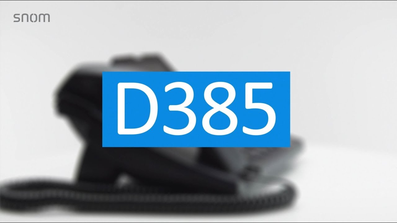 snom Téléphone de bureau D385N Noir