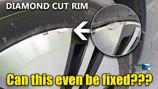 Diamond Cut Rim Alloy Repair Massive Chunk Missing