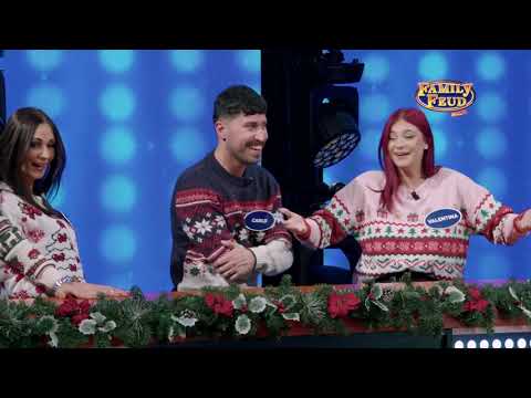 Family Feud Malta VIPs with Valentina, Eileen and their families