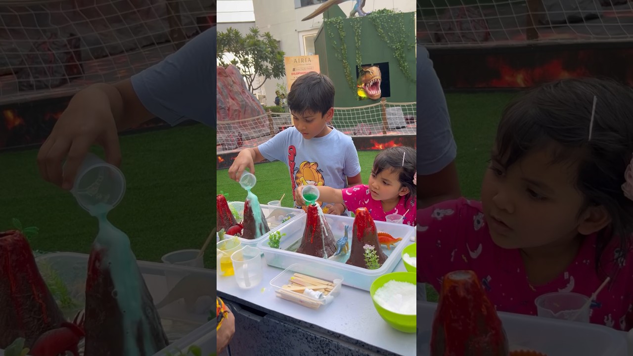 Volcano eruption science experiment | fun activity for kids #scienceexperiment #kidsdiy