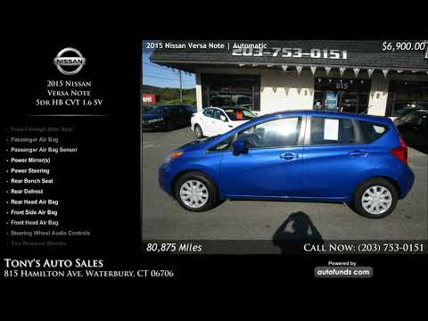 2015 Nissan Versa (CC-1294511) for sale in Waterbury, Connecticut