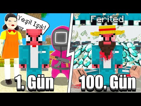 100 GÜN SQUID GAME - Minecraft