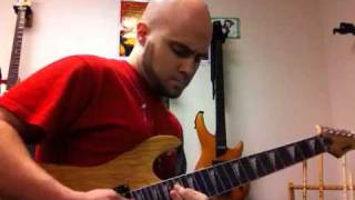 "Here I am to worship" 7 string guitar, jazz loop