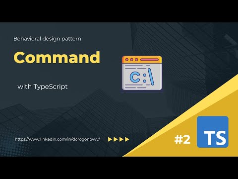 Behavioral 2 Command Design Pattern With Typescript Example