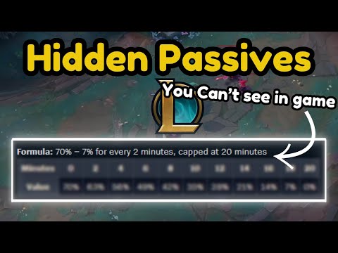 EVERY Hidden Passive In League Of Legends (That You Don't Know)