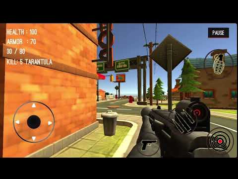 How to survive level 1 spider hunter amazing city! #spider #spiderhunter #shootinggames #iosgames