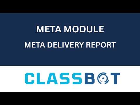 Meta Module | Meta Delievery Report : Understanding the Meta Delivery Report & Message Status