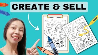 Learn How to CREATE and SELL Stunning Printable Coloring Pages | Easy Canva Tutorial