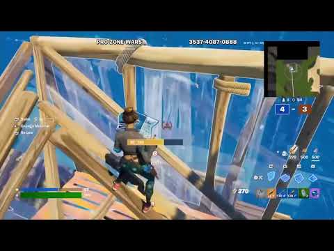 1v1 ing bots in Fortnite zone wars