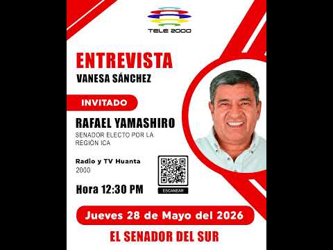 📢 Mañana estaré en entrevista por Radio y TV Huanta 2000 🎙️