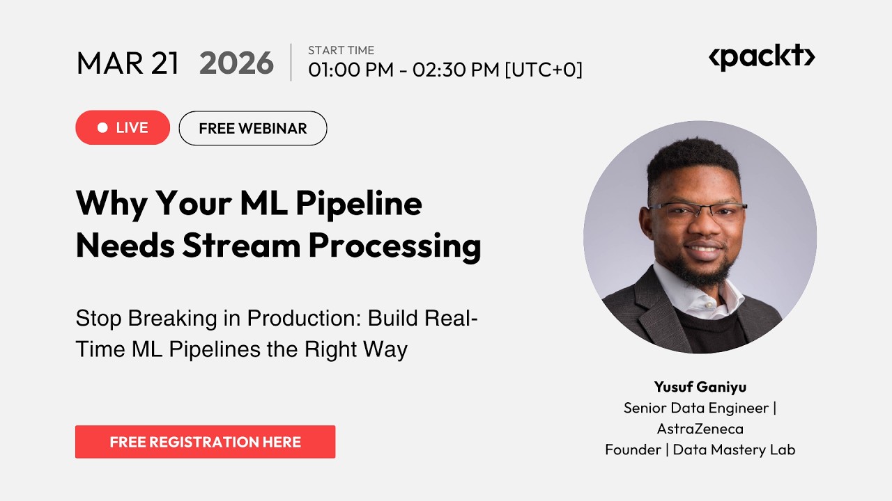 🚀 Free ML Webinar: Stream Processing for ML Pipelines | Batch vs Real-Time Explained