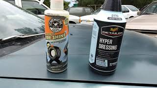 meguiar's hyper dressing vs chemical guys tire kicker 😳