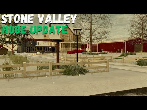 HUGE STONE VALLEY 22 UPDATE FOR CONSOLES EARLY LOOK | Farming Simulator 22