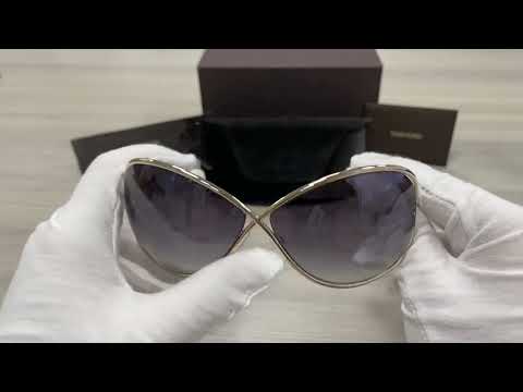 Tom Ford Women's Miranda TF130 TF/130 28G Shiny Rose Gold Tom Ford Women's Miranda TF130 TF/130 28G Shiny Rose Gold