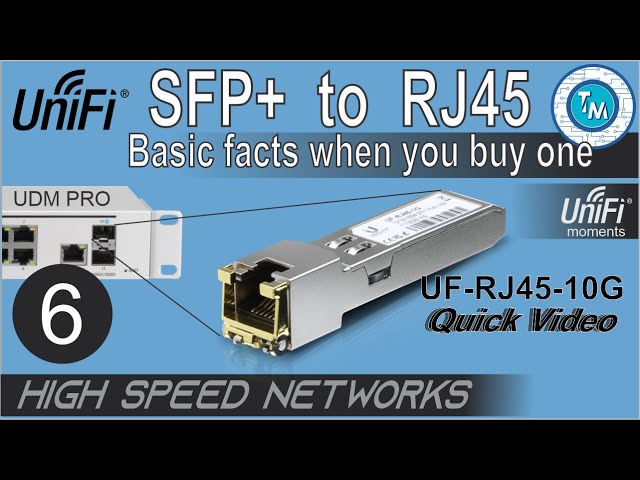 Vídeo relacionado con Transceptor SFP+ a RJ45 10GBASE-T, módulo SFP+ a Ethernet de cobre 10G compatible con Cisco SFP-10G-T-S, Ubiquiti UniFi UF-RJ45-10G, Mikrotik S+RJ10, Meraki, Netgear, D-Link y más, 1 paquete