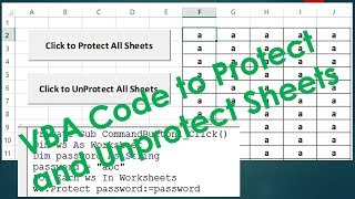 Protect and UnProtect Sheets using VBA - Excel VBA Example by Exceldestination