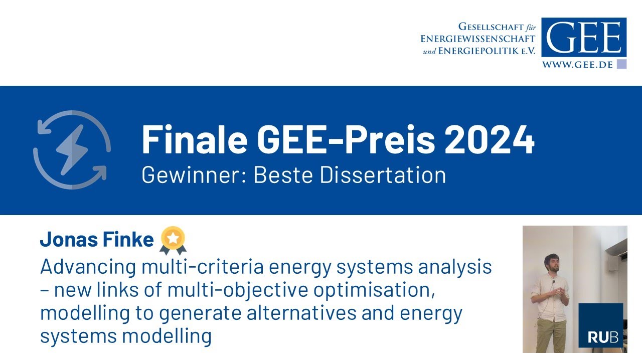 Finale GEE-Preis 2024 | Vortrag: Jonas Finke