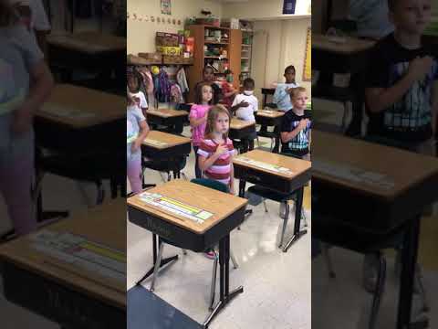 Pledge Allegiance- Mrs. Cozzolino’s class