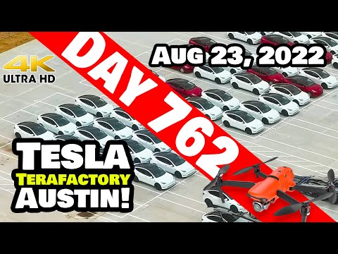 WHITE MODEL Ys HAVE TAKEN OVER GIGA TEXAS! - Tesla Gigafactory Austin 4K  Day 762 - 8/23/22 - Tesla