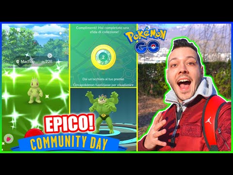 SHINY 93% IV! COMMUNITY DAY MACHOP - Pokémon GO ITA