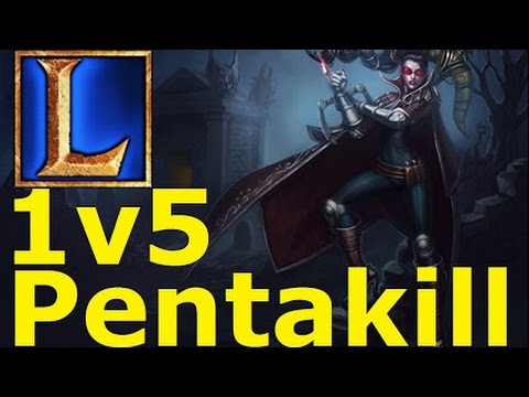 [LoL]- Vayne 1v5 PENTAKILL