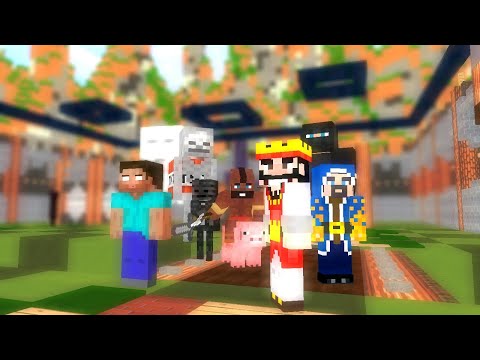 Monster School : Fighting Clash Royale.  - Minecraft Animation