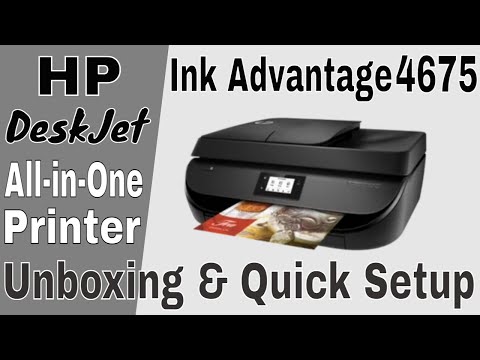 Thumbnail for HP DeskJet Ink Advantage 4675 All-in-One Printer Unboxing & Quick Setup