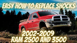 EASY HOW TO REPLACE SHOCKS FRONT AND REAR 02-09 Dodge Ram 2500,3500(CHECK DESCRIPTION)
