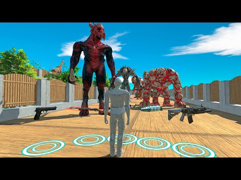 🔥FPS AVATAR EXTREME DEATH RUN VS GIANT UNITS AND ALL GUNS - Animal Revolt Battle Simulator