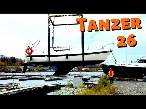 Haul out & Winterizing our 1981 TANZER 26 Sailboat || for the first time - S1 EP5