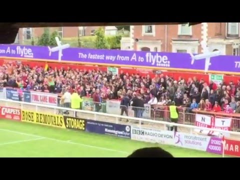 FANCAM: The Northampton Town away following at Exeter City