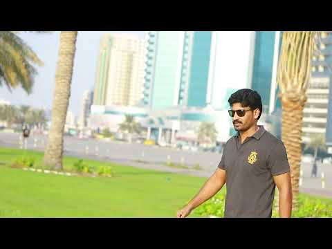 Amazing view in the sharjha beach 🏖️ Cornish 