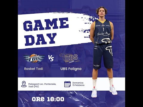 20^ giornata campionato serie C Gold: Basket Todi - UBS Foligno
