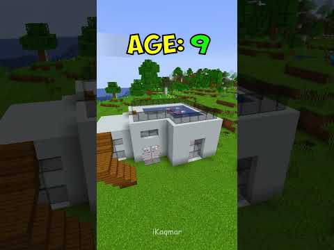 Minecraft Building at Different Ages… #minecraft
