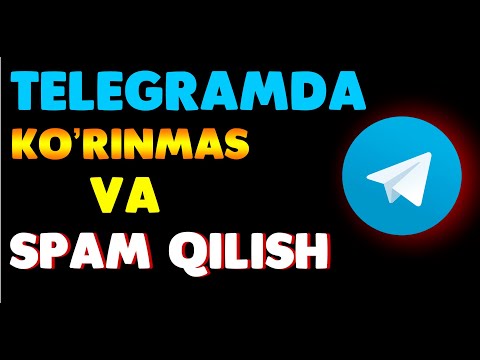 Telegramda Ko'rinmas qilish | Spam qilish