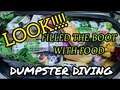 DUMPSTER DIVING | WE GO OUT LOOKING FOR FOOD TO DONATE | WE HIT 5 ALDI STORES | WHAT DO WE FIND???