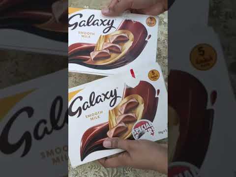 #Shorts Galaxy Chocolate Unboxing | Oddly Satisfying Video | No Music | #ASMR