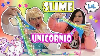 SLIME de UNICORNIO GIGANTE con PURPURINA LOL Retos divertidos slime arcoiris