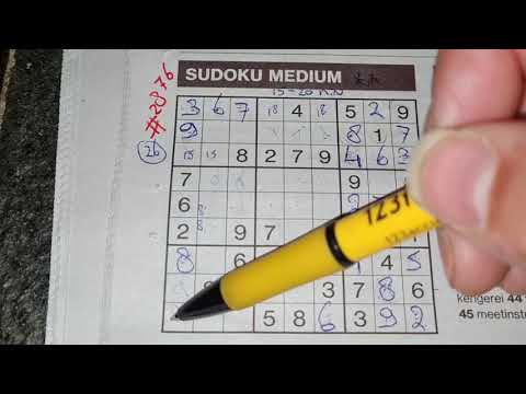 24th week Lockdown! (Almost End) (#2876) Medium Sudoku puzzle. 06-01-2021